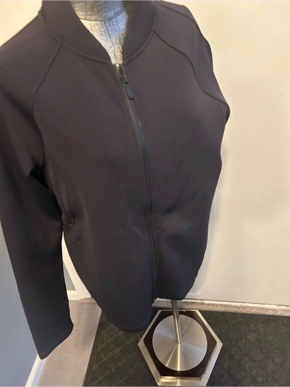 lululemon athletica Black Zip Bomber Jacket